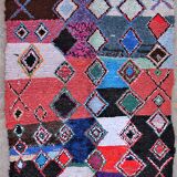Authentic Moroccan Berber carpet kilim boucherouite 180X140 cm T53035