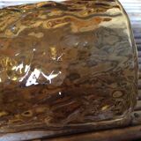 Series of 6 amber glasses