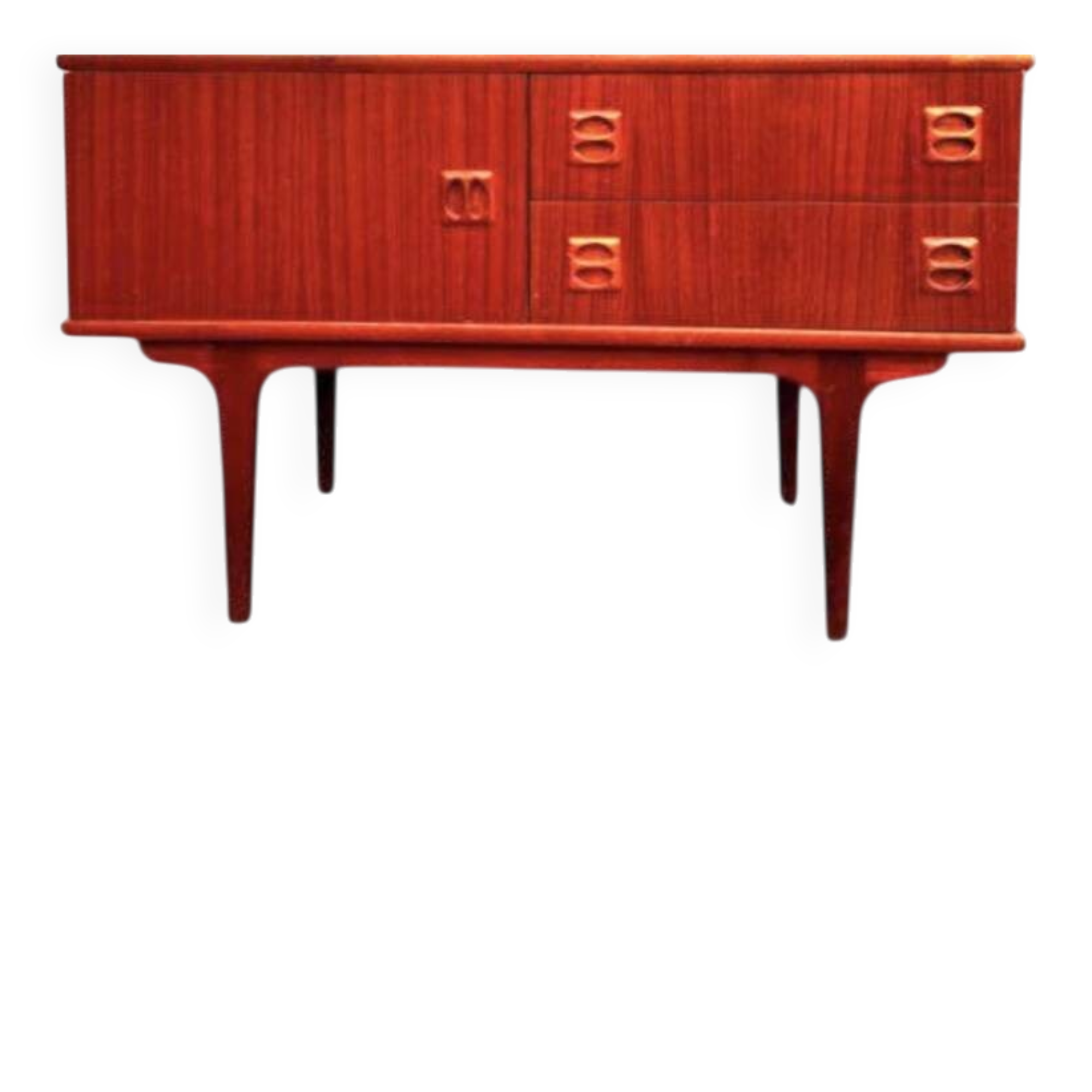 Vintage Scandinavian teak enfilade commode