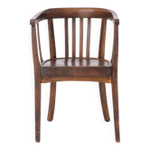 Vintage Armchair 1950s Germany, Beech Wood, Mid Century Accent Chair