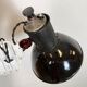 Industrial Black Enamel Scissor Wall Lamp, 1950s