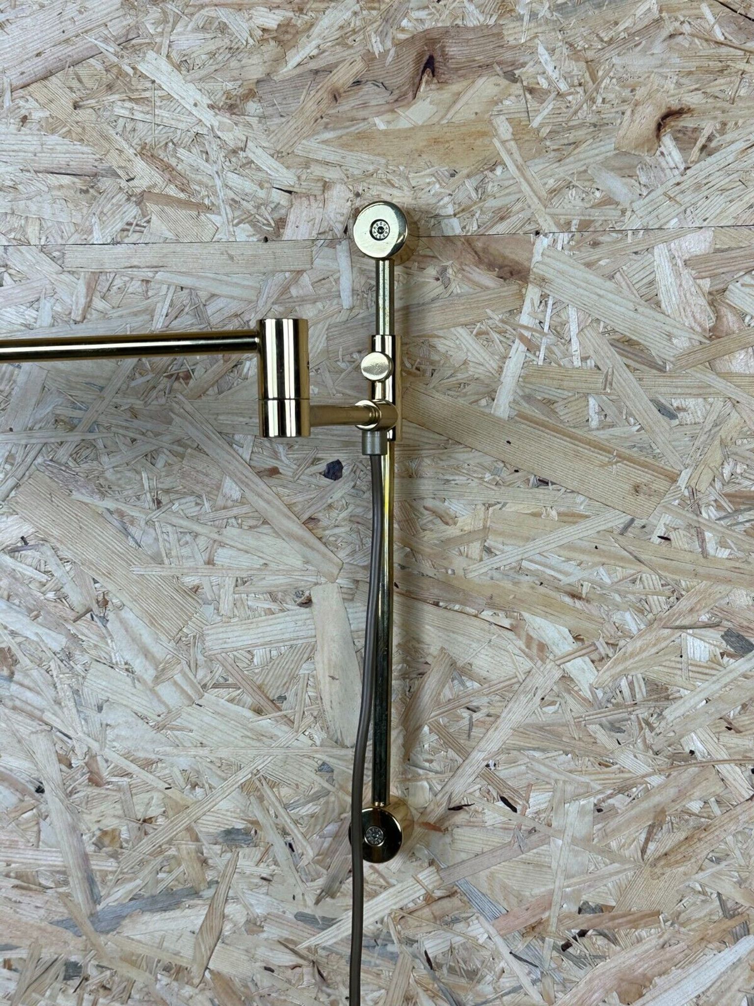 60s 70s wall lamp articulated brass Relco Made in Italy Design