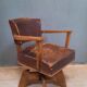 Vintage rotating burreau armchair