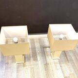 Pair of Wooden Living Room Table Lamps