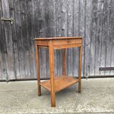 Solid oak side table 1950