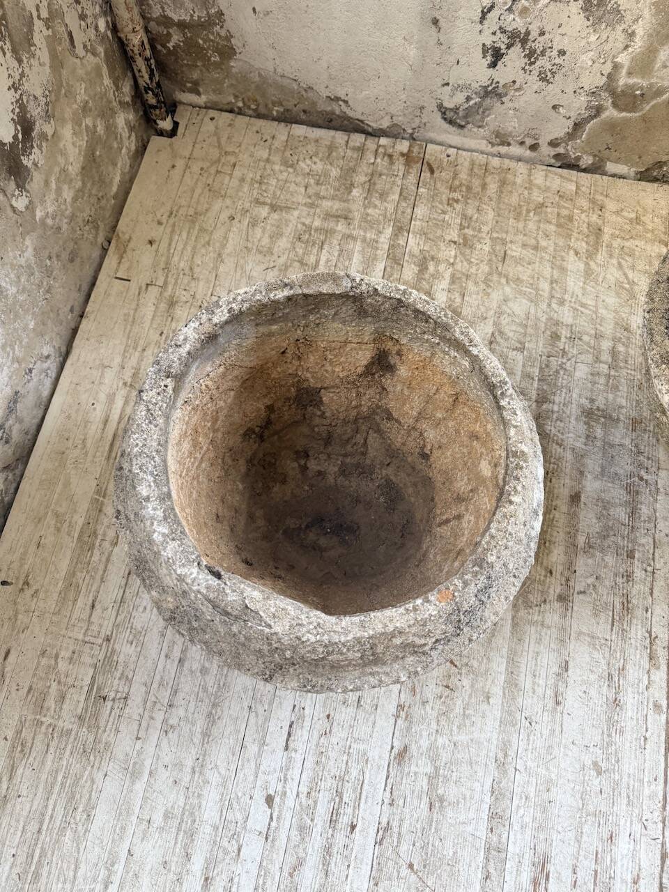 Trio of stone and cement planters, early 1900s