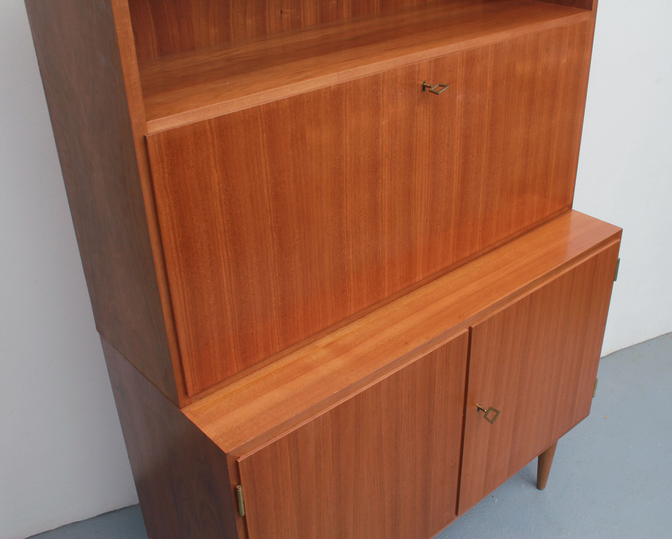 1960s secretary combination in walnut