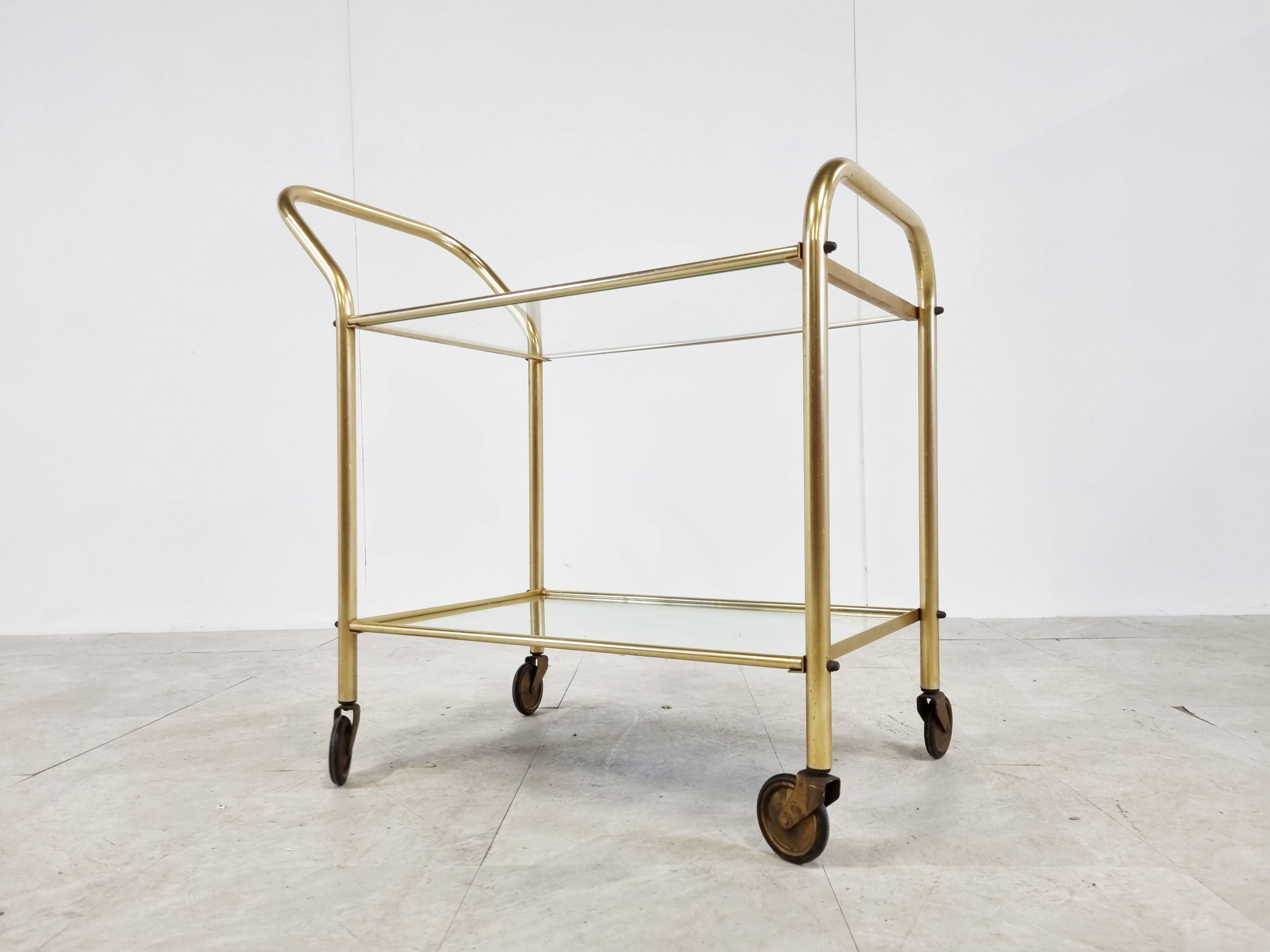 Brass drinks  trolley, 1960s