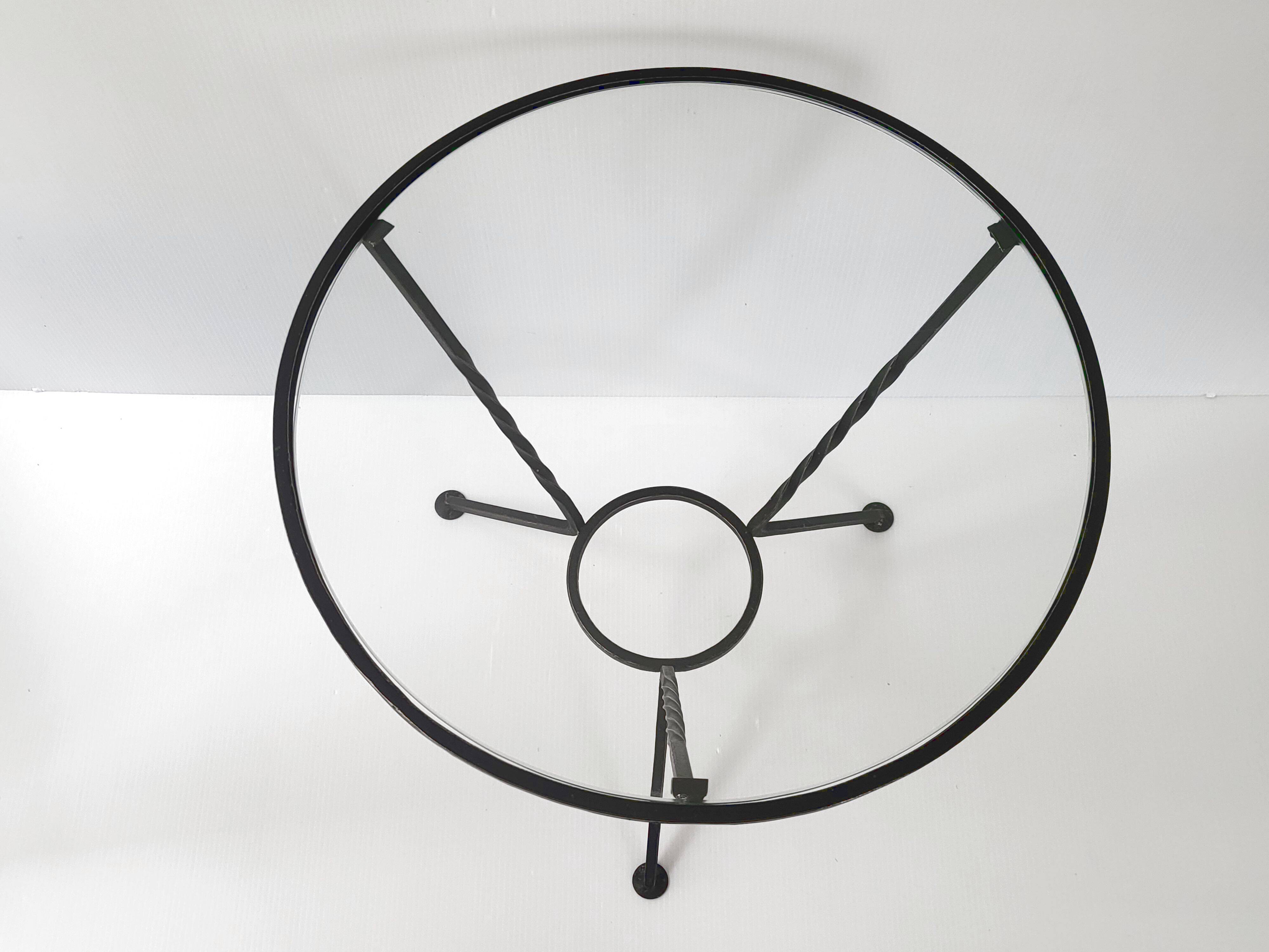 Vintage 1950s pedestal side table