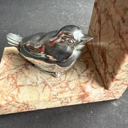 Paire de serre-livres Art déco en marbre