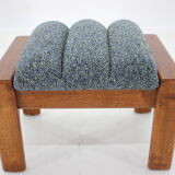 1960s pair of armchairs with stools in oak, Finland