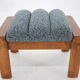 1960s pair of armchairs with stools in oak, Finland