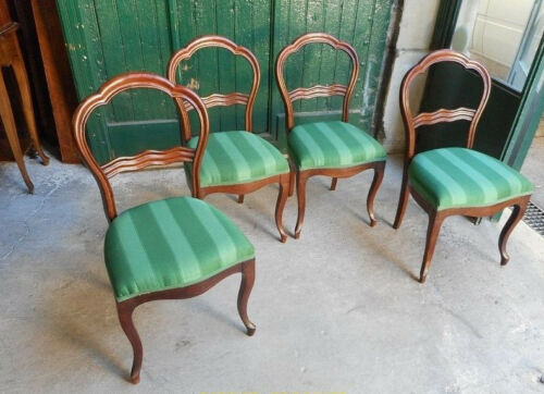 4 chairs Louis Philippe