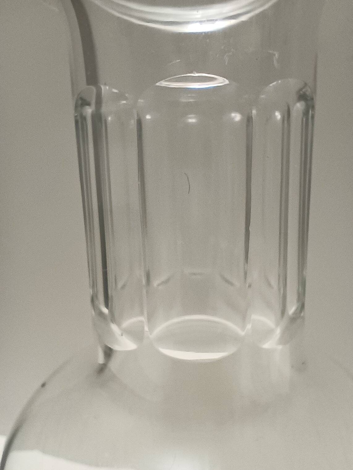 Pair of Transparent Crystal Decanter Bottles by Bleikristall, Germany