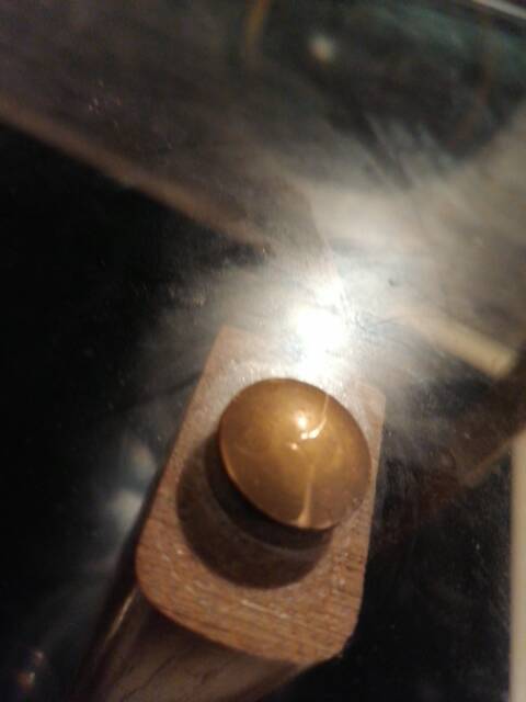 Small glass and wood bean-shaped coffee table 1960-1970