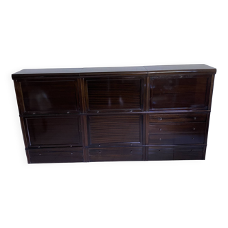 Demountable bookcase circa 1950, in 6 modular elements