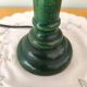 Green wooden table lamp