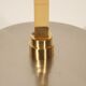 Chromium post-modernist lamppost - brass 1970s