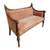 Antique sofa seat classic hall bench old pink