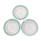 Lot of 3 soup plates Digoin