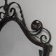 Vintage wrought iron entrance wall mirror