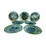 Series of 7 assietes by Alice Colonieu