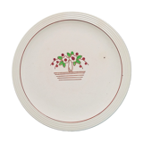 Plat rond Longwy art déco