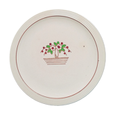 Plat rond Longwy art déco