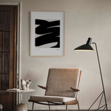 Framed abstract giclee art print 50x70cm