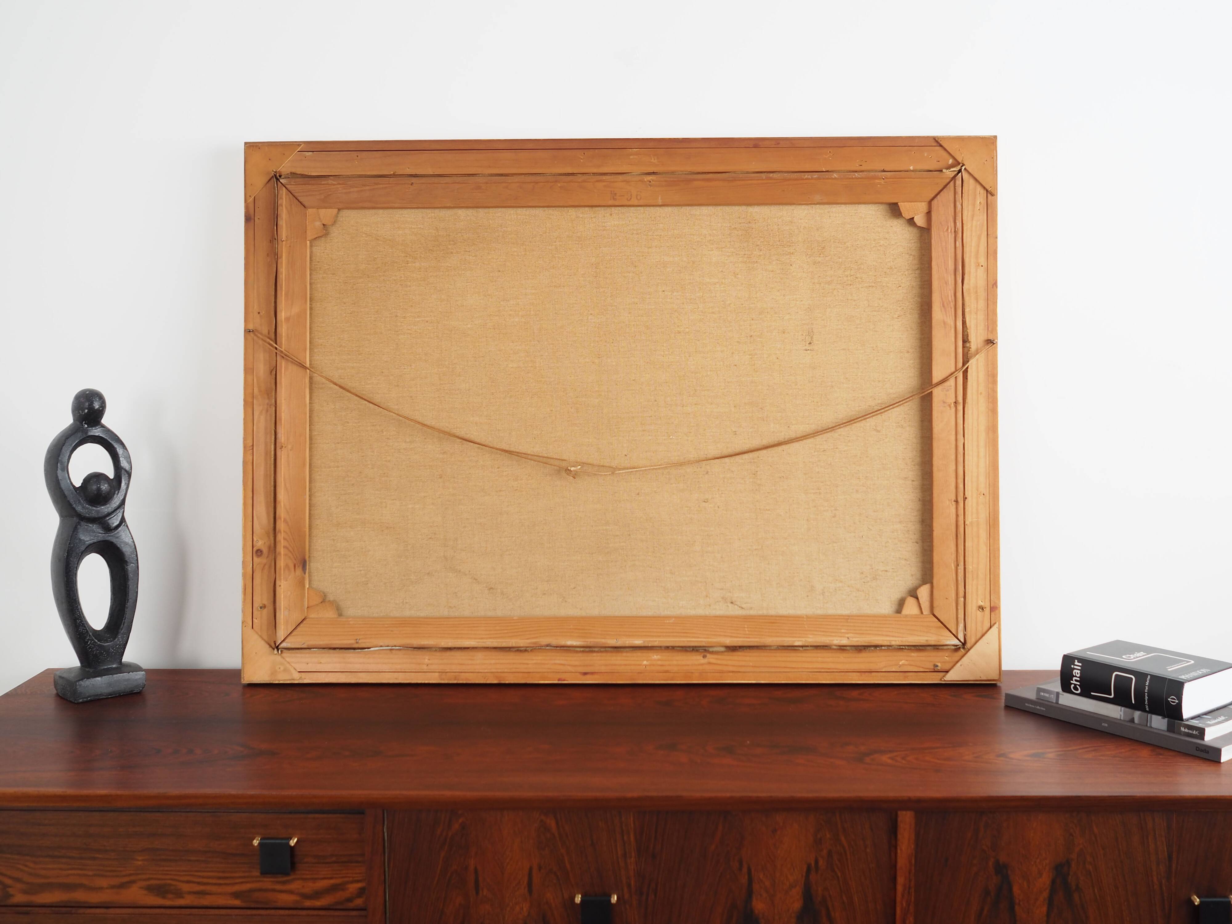 Painting „The Chalet at the Mountain Stream”, Scandinavian design, 1970s