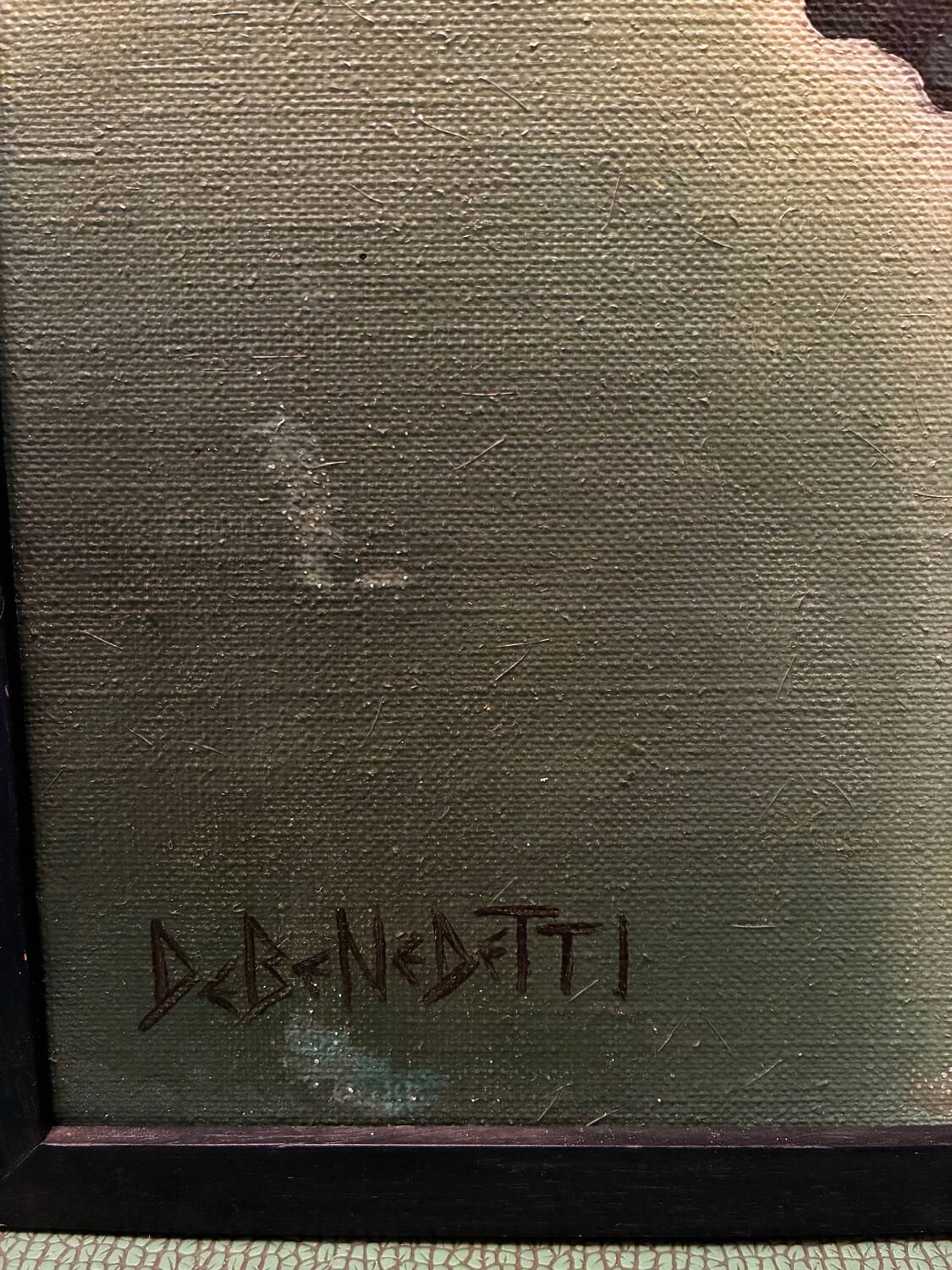 Abstract composition by Benedetti, 1970s