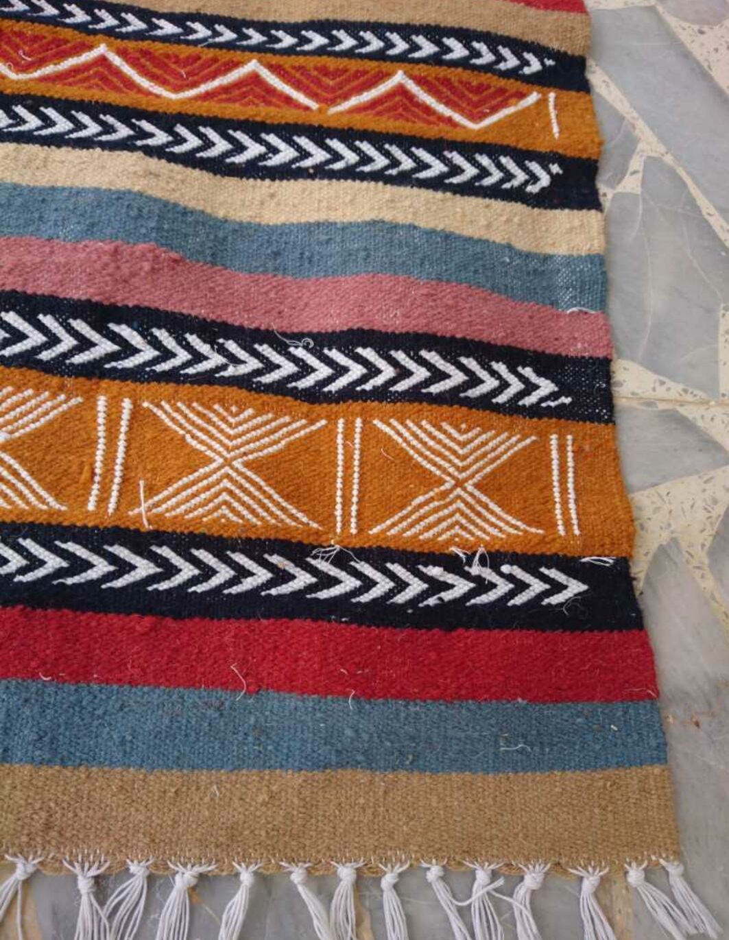 Carpet Berber kilim multicolor handmade 146x100cm