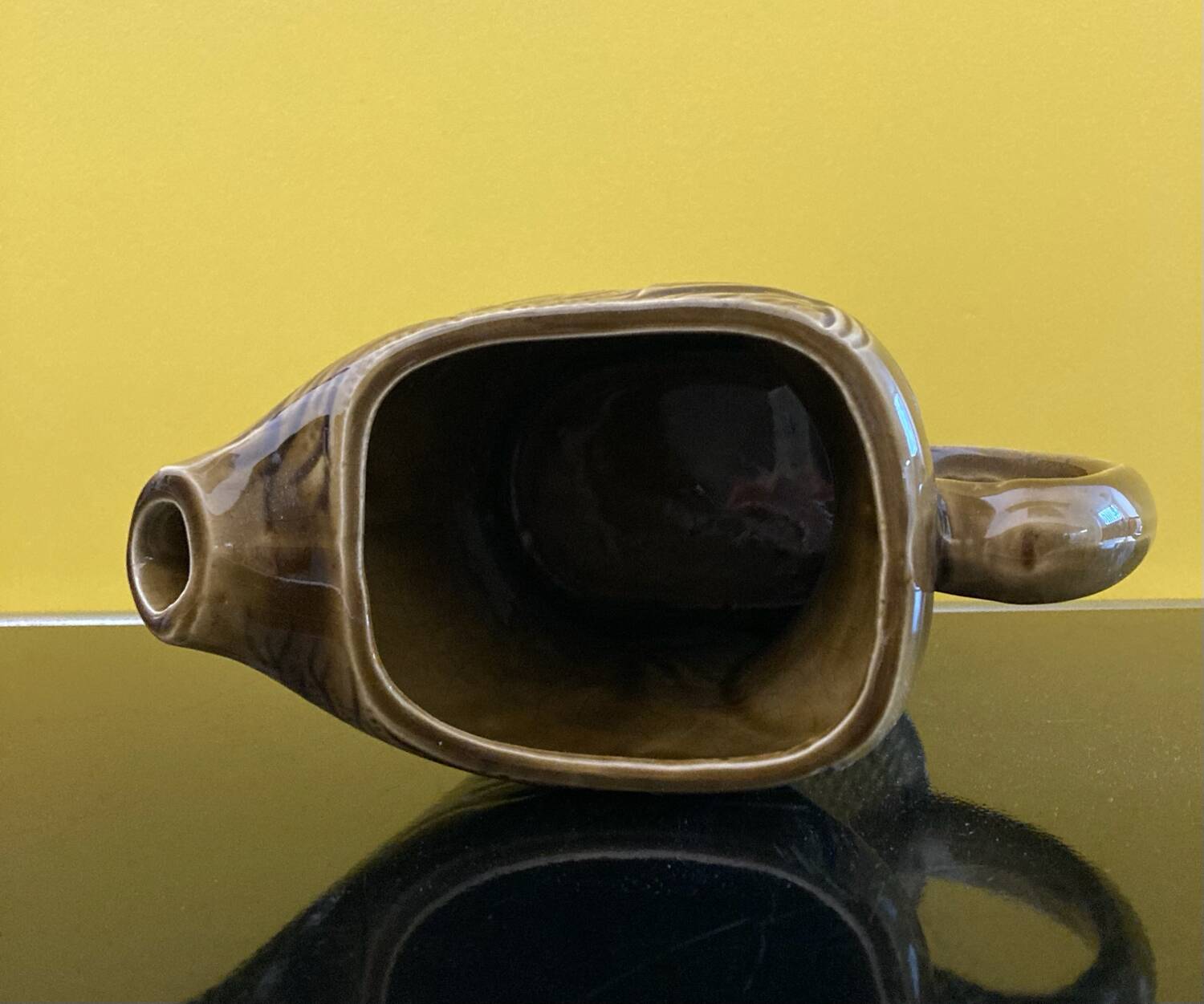 Sarreguemines water jug in slipware