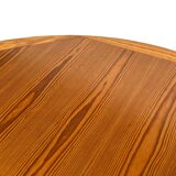 Vintage Design Pine Dining Table, Oval Table from the 1970s