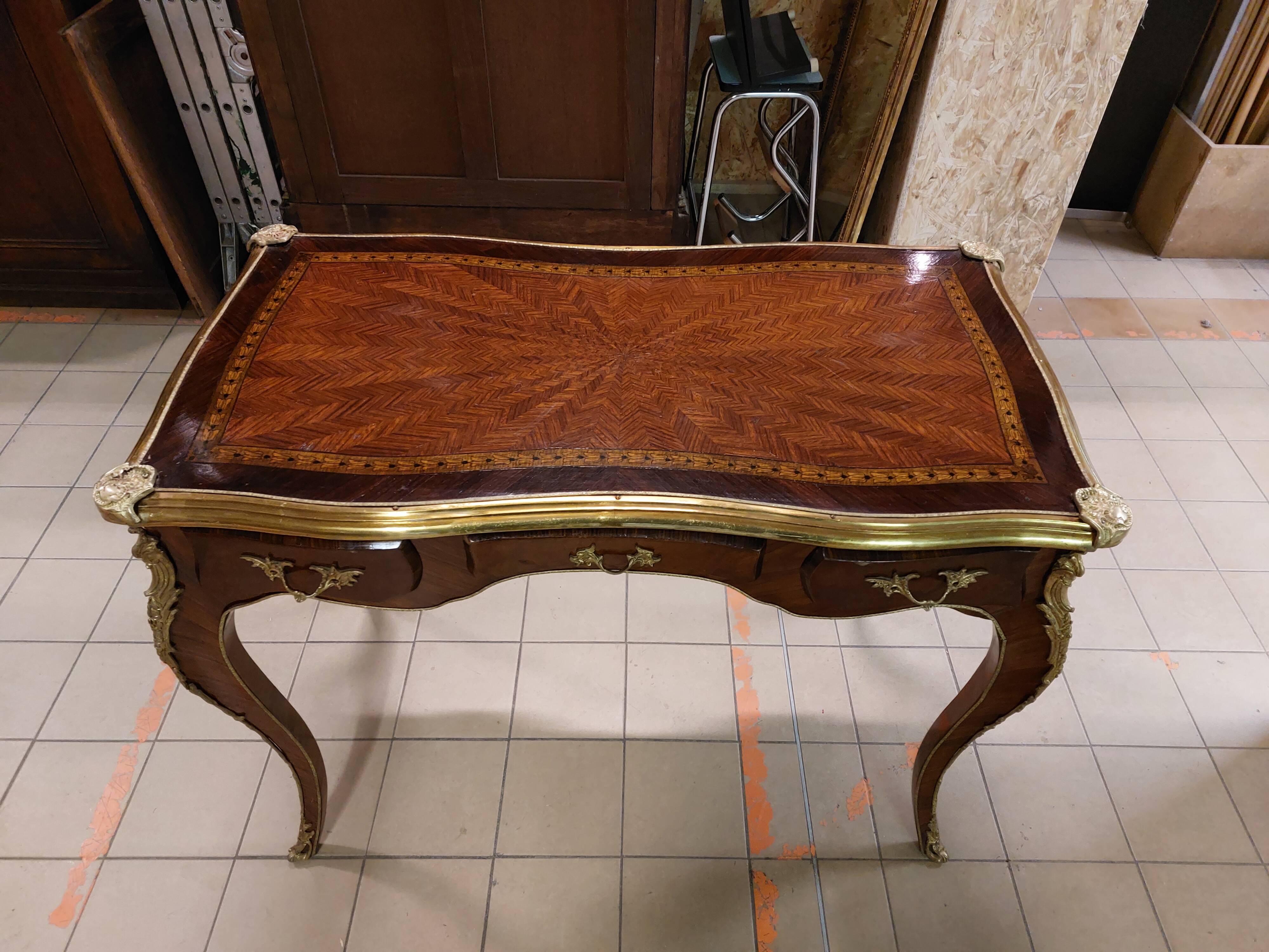 Louis XV style baroque living room desk