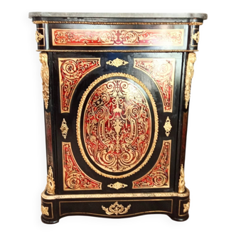Meuble d'appui marqueterie Boulle droit
