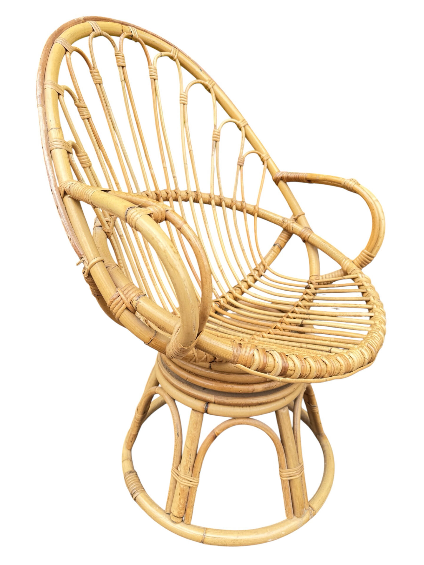 1960s Rattan Egg Chairs from France