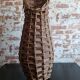Woven wicker umbrella stand