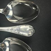 Set of 6 Christofle Marly soup spoons in near-new condition, 20.5 cm.