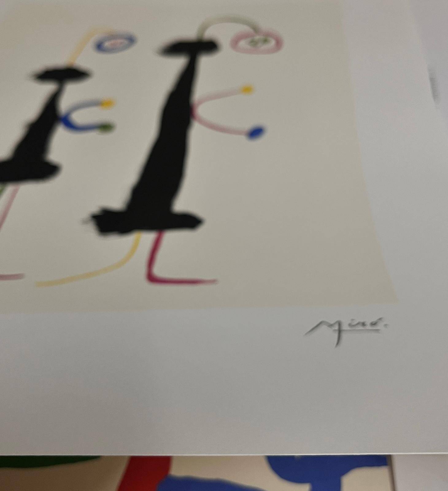 Joan Miró: Surrealist Lovers, signed lithograph