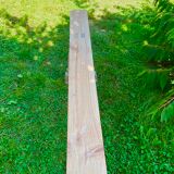 Solid wood bench