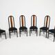 Ensemble de 6 chaises vintage de GDM, Italie, années 1980