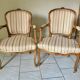 Paire de fauteuils bergères anciens style Louis XV