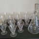 Set of 14 glasses and a carafe, 1960s.
