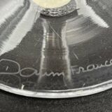 Vase signé Daum France – cristal clair