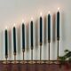Scandinavian brass candle holders