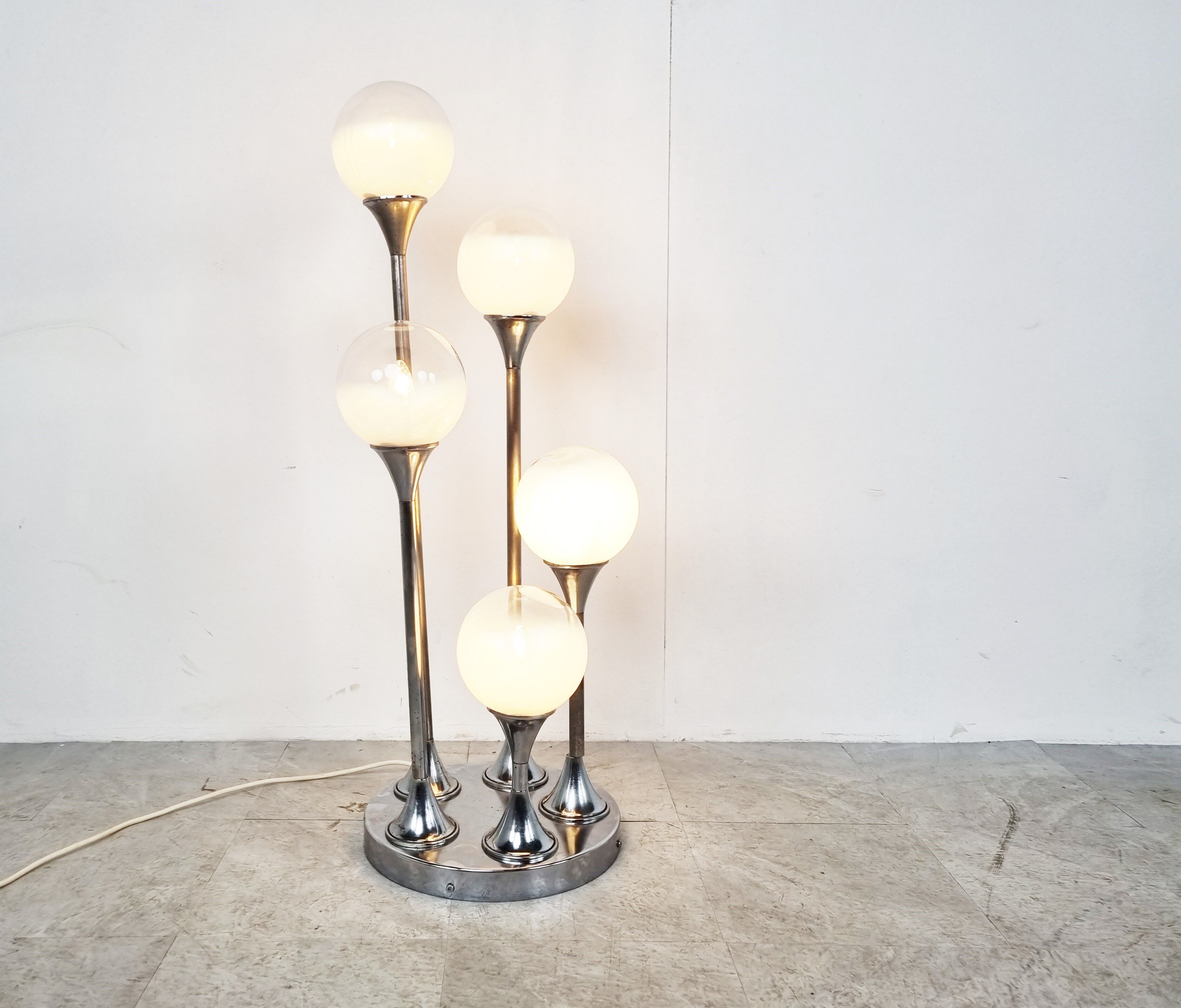 Mid century floor lamp by av mazzega