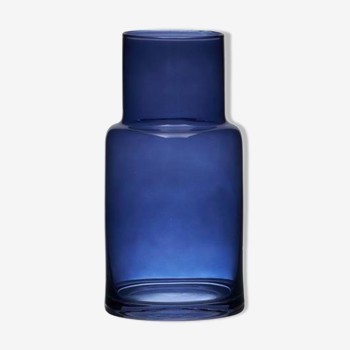 Blue glass vase "camino"