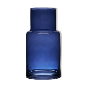 Vase en verre bleu "camino"