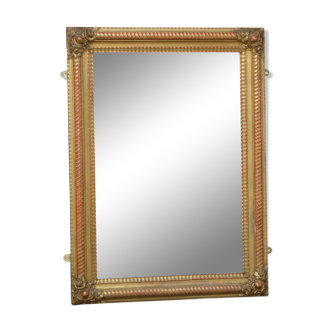 19th century french giltwood wall mirror portrait or landscape